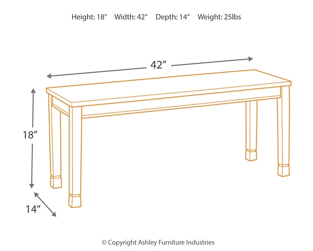 Ashley Express - Whitesburg Large Dining Room Bench