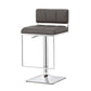 Alameda Adjustable Bar Stool Chrome and Grey