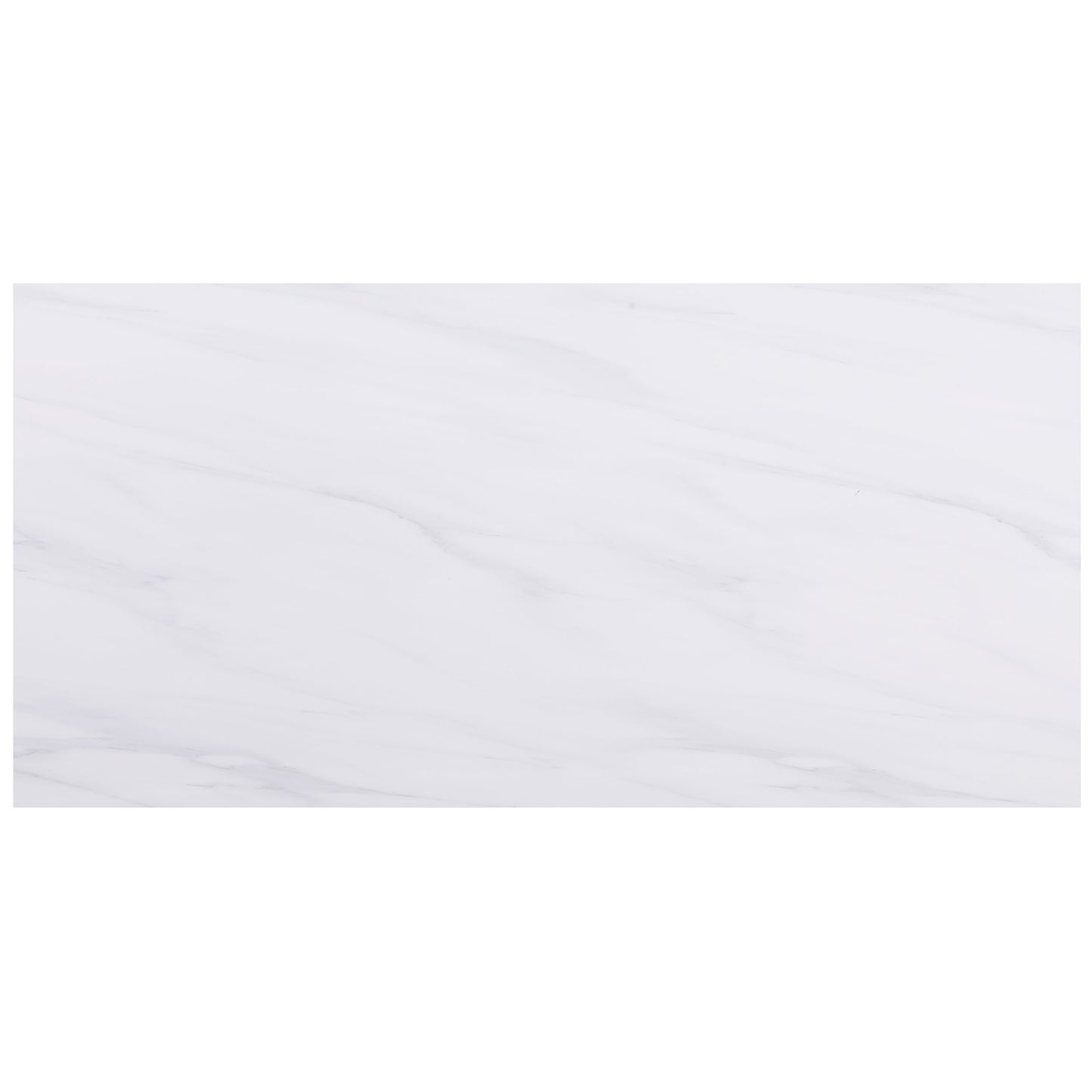 Carla 80-inch Cultured Carrara Marble Top Dining Table White