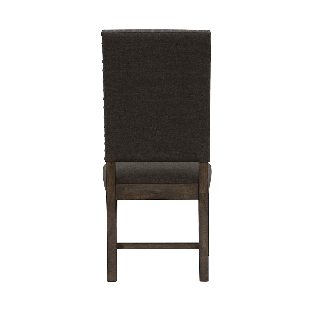 Twain Upholstered Dining Side Chair Warm Grey (Set of 2)