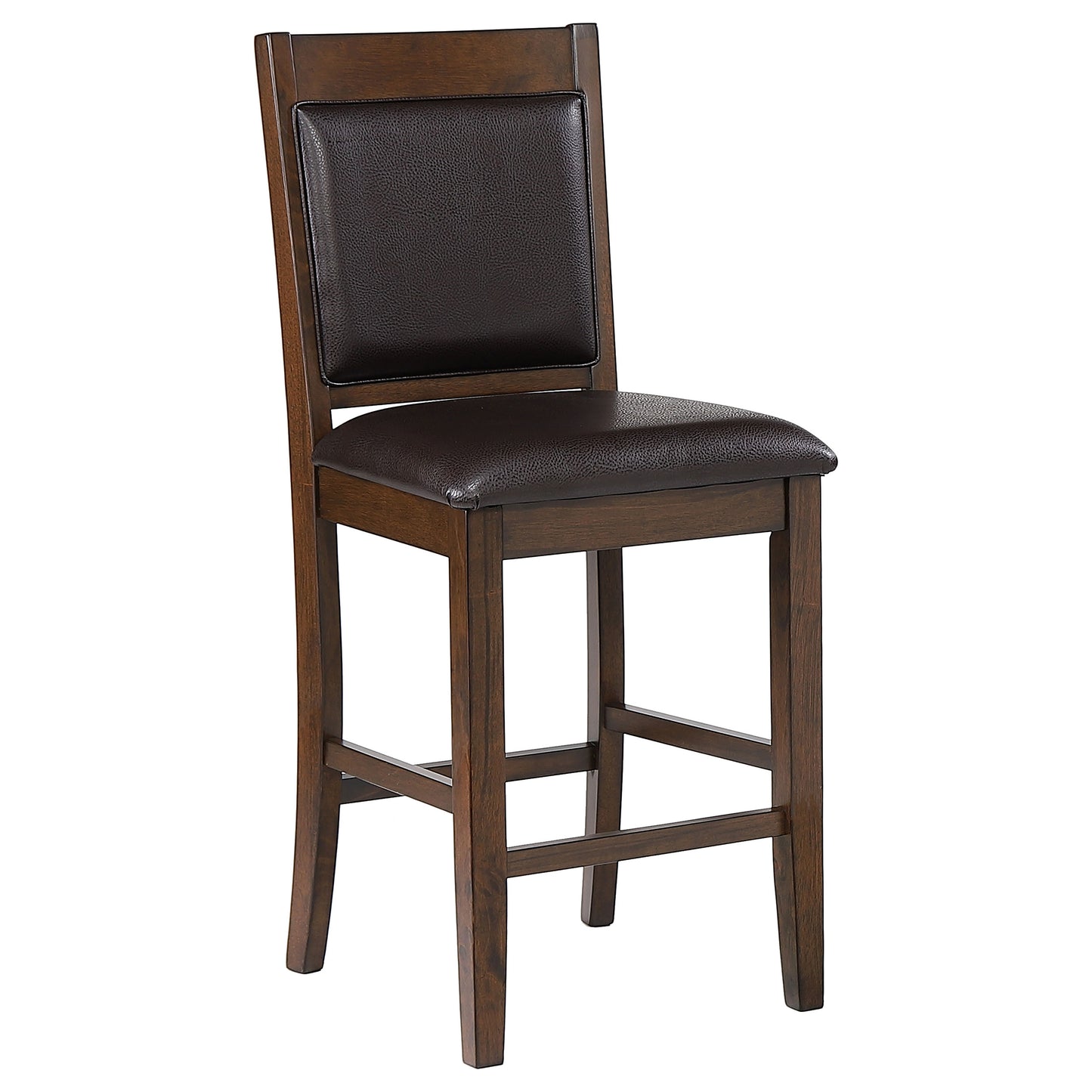 Dewey Upholstered Counter Chair Walnut (Set of 2)