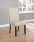 Ralland Upholstered Dining Side Chair Beige (Set of 2)