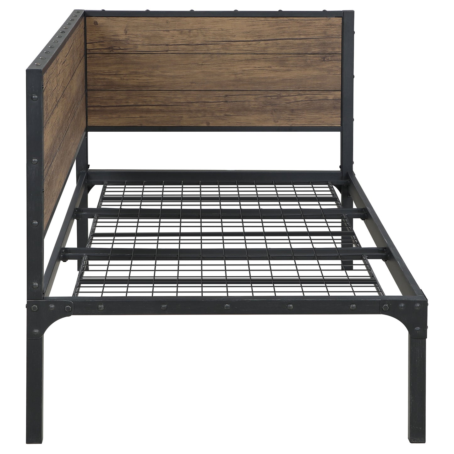 Getler Metal Twin Daybed Weathered Chestnut