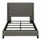 Bancroft Upholstered Full Wingback Bed Grey