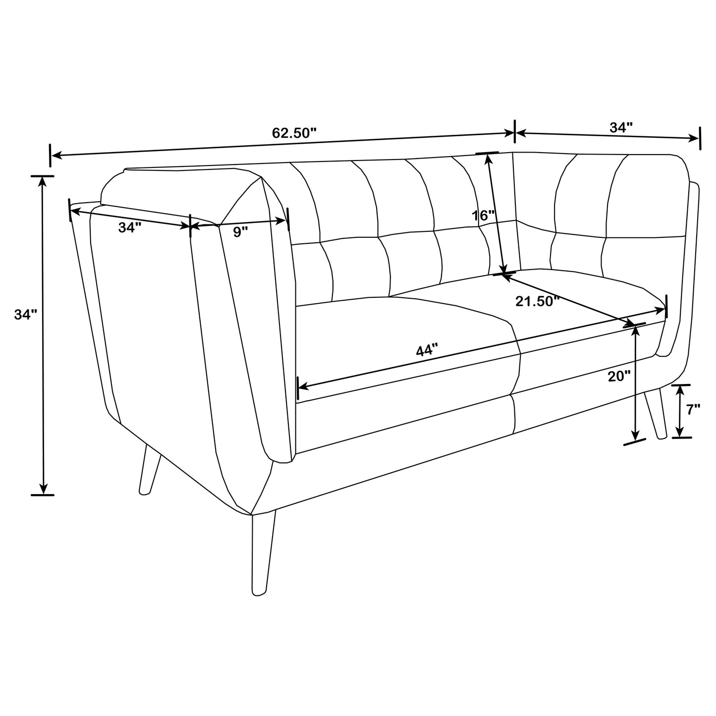 Thatcher 3-piece Upholstered Tuxedo Arm Sofa Set Brown