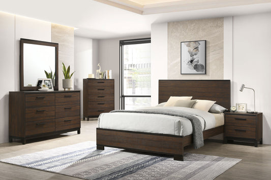 Edmonton 5-piece Queen Bedroom Set Rustic Tobacco