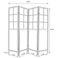 Edwards 4-Panel Room Divider Folding Shoji Screen Natural