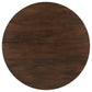 Everton 5-piece Round 53-inch Dining Table Set Dark Walnut