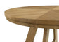 Danvers Round 54-inch Wood Dining Table Brown Oak