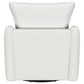 Madia Upholstered Sloped Arm Swivel Glider Chair Vanilla