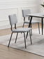 Calla Fabric Upholstered Dining Side Chair Grey (Set of 2)