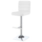 Bianca Upholstered Adjustable Bar Stool White (Set of 2)