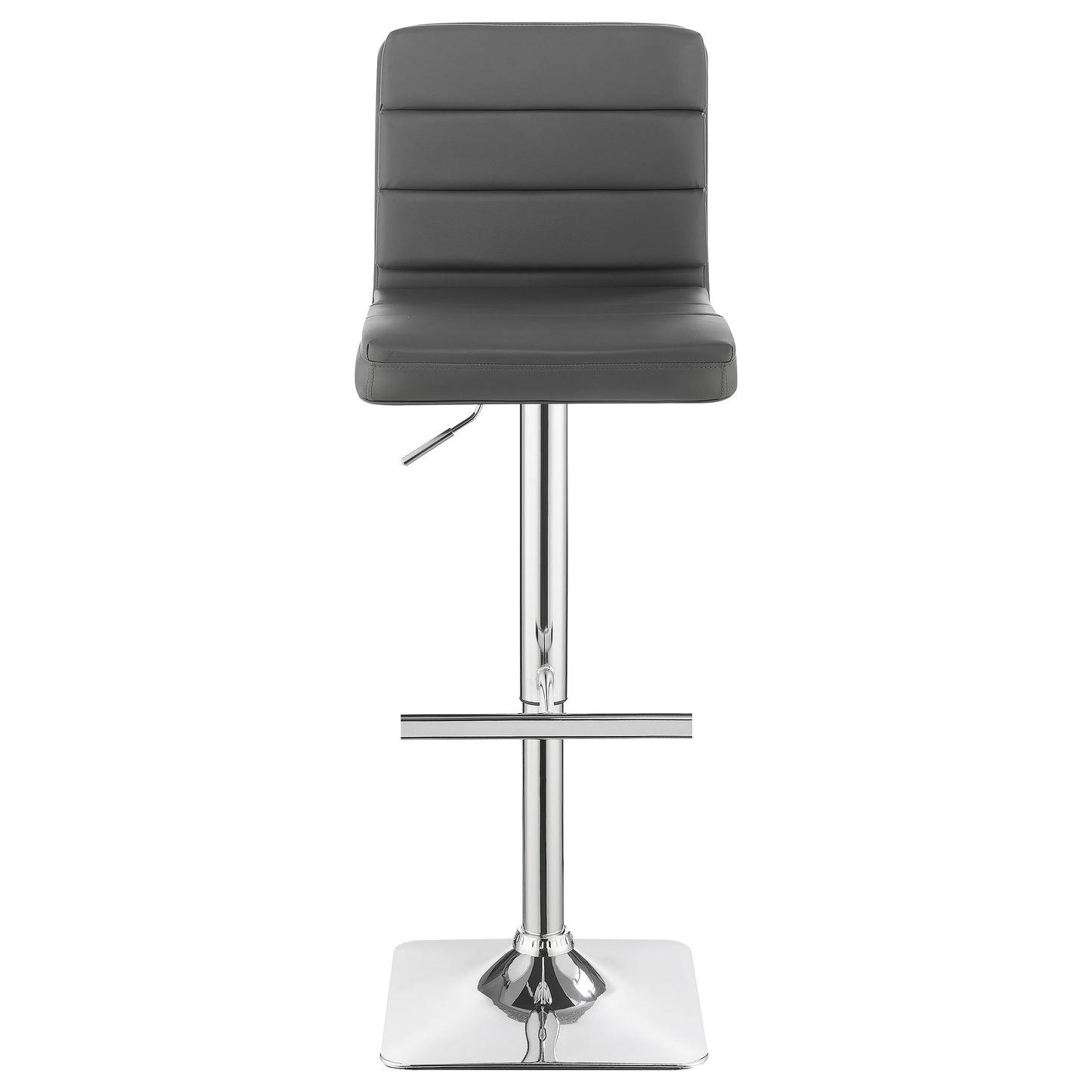 Bianca Upholstered Adjustable Bar Stool Grey (Set of 2)