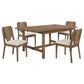 Crestmore 5-piece 71-inch Rectangular Dining Table Set Walnut