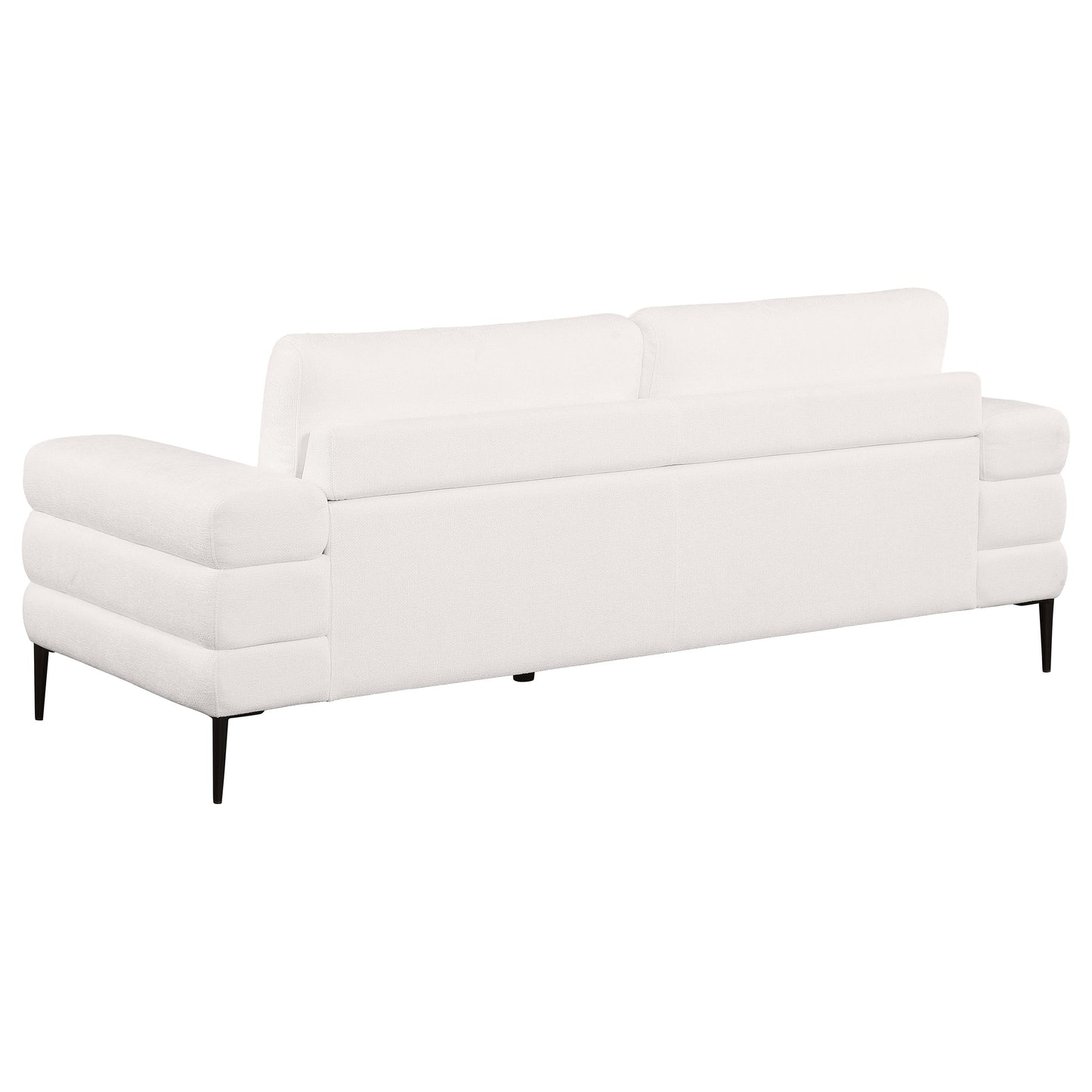 Jessel 3-piece Chenille Upholstered Sofa Set Ivory