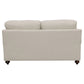 Glenn 2-piece Upholstered Sofa Set Light Grey and Grey