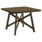 Canfield 47-inch Square Counter Height Dining Table Brown