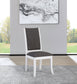 Judd Upholstered Dining Side Chair Pearl White (Set of 2)