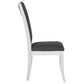 Judd Upholstered Dining Side Chair Pearl White (Set of 2)