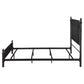 Cameron 51-inch Metal Queen Panel Bed Black