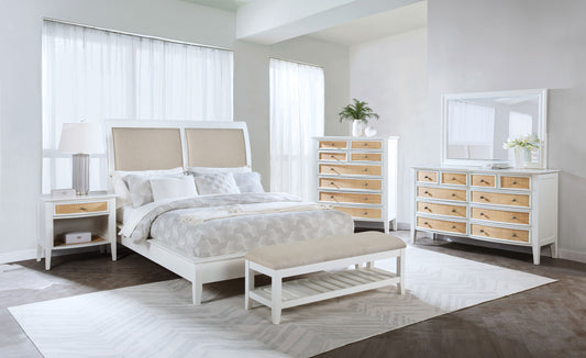 Bexhill 5-piece Eastern King Bedroom Set White