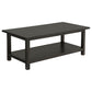 Payne Wood Coffee Table with Shelf Java