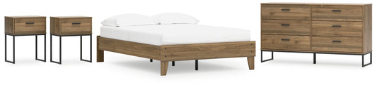 Ashley Express - Deanlow Full Platform Bed with Dresser and 2 Nightstands