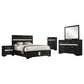 Miranda 5-piece Full Bedroom Set Black