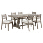 Cornelia 7-piece Rectangular Dining Table Set Coastal Grey