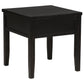 Concord 1-drawer Square End Table Distressed Java