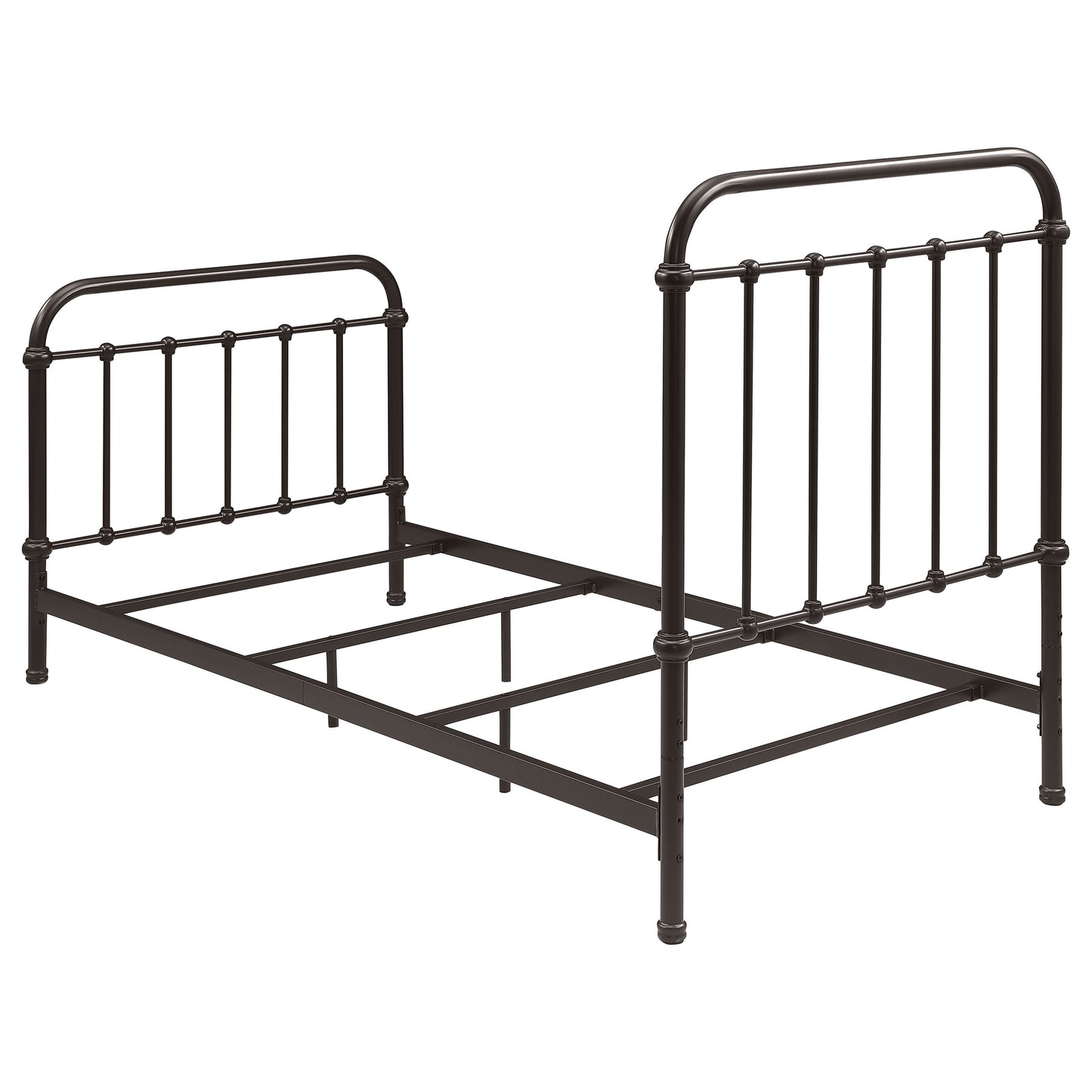 Livingston Metal Twin Open Frame Bed Dark Bronze