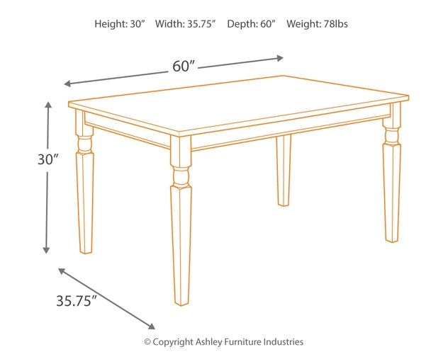 Ashley Express - Whitesburg Rectangular Dining Room Table