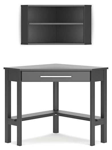 Ashley Express - Otaska Home Office Corner Desk with Bookcase