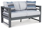 Amora Outdoor Sofa and Loveseat with Coffee Table and 2 End Tables