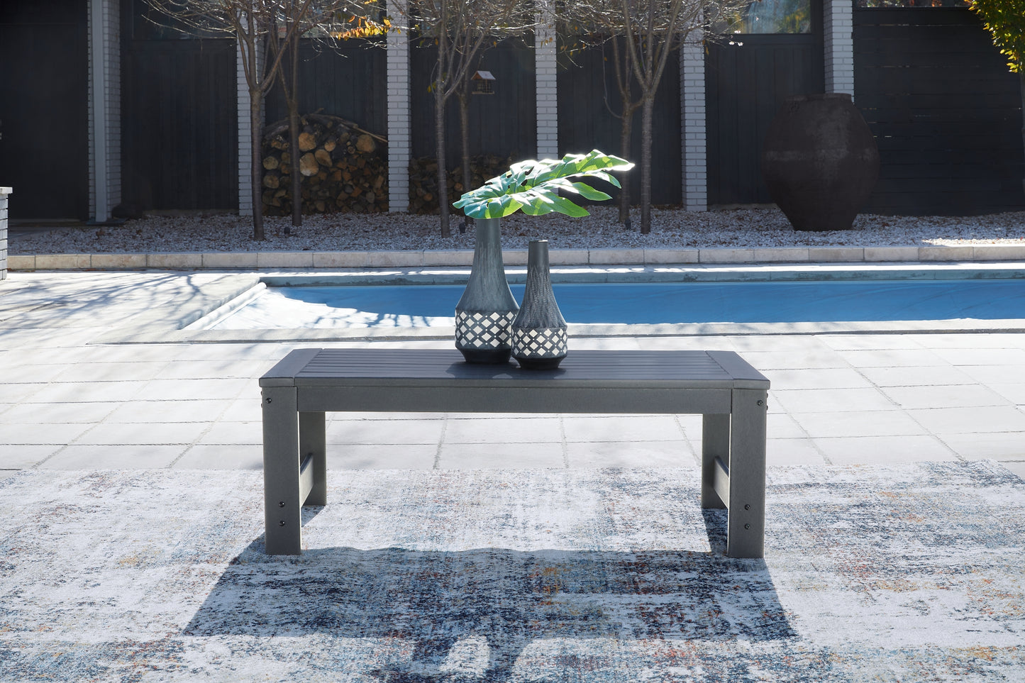 Ashley Express - Amora Outdoor Coffee Table with 2 End Tables