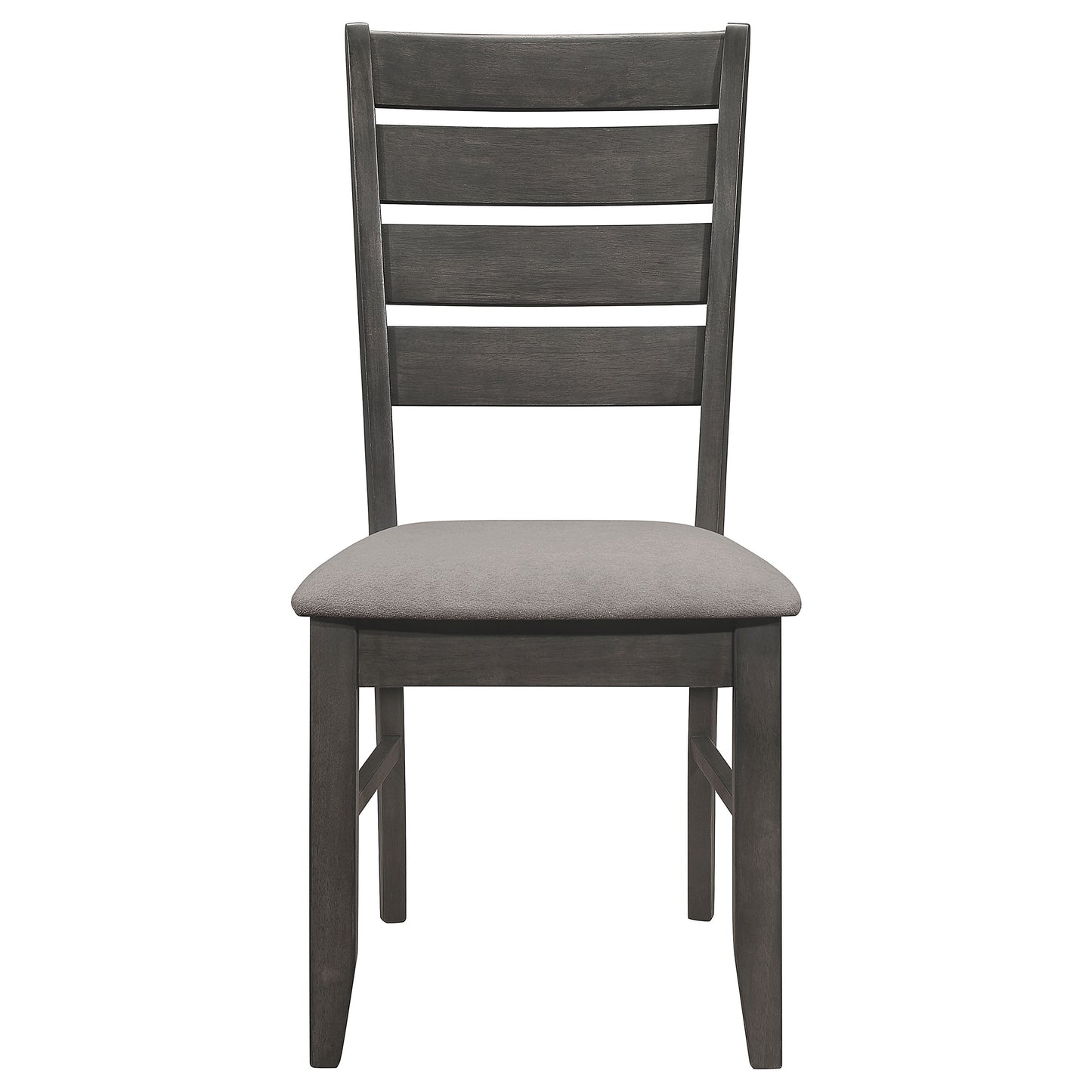 Dalila Wood Dining Side Chair Dark Grey (Set of 2)