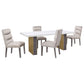 Carla Velvet Upholstered Dining Side Chair Stone (Set of 2)