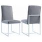 Mackinnon Upholstered Dining Side Chair Grey (Set of 2)