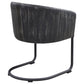 Banner Leatherette Upholstered Dining Arm Chair Anthracite