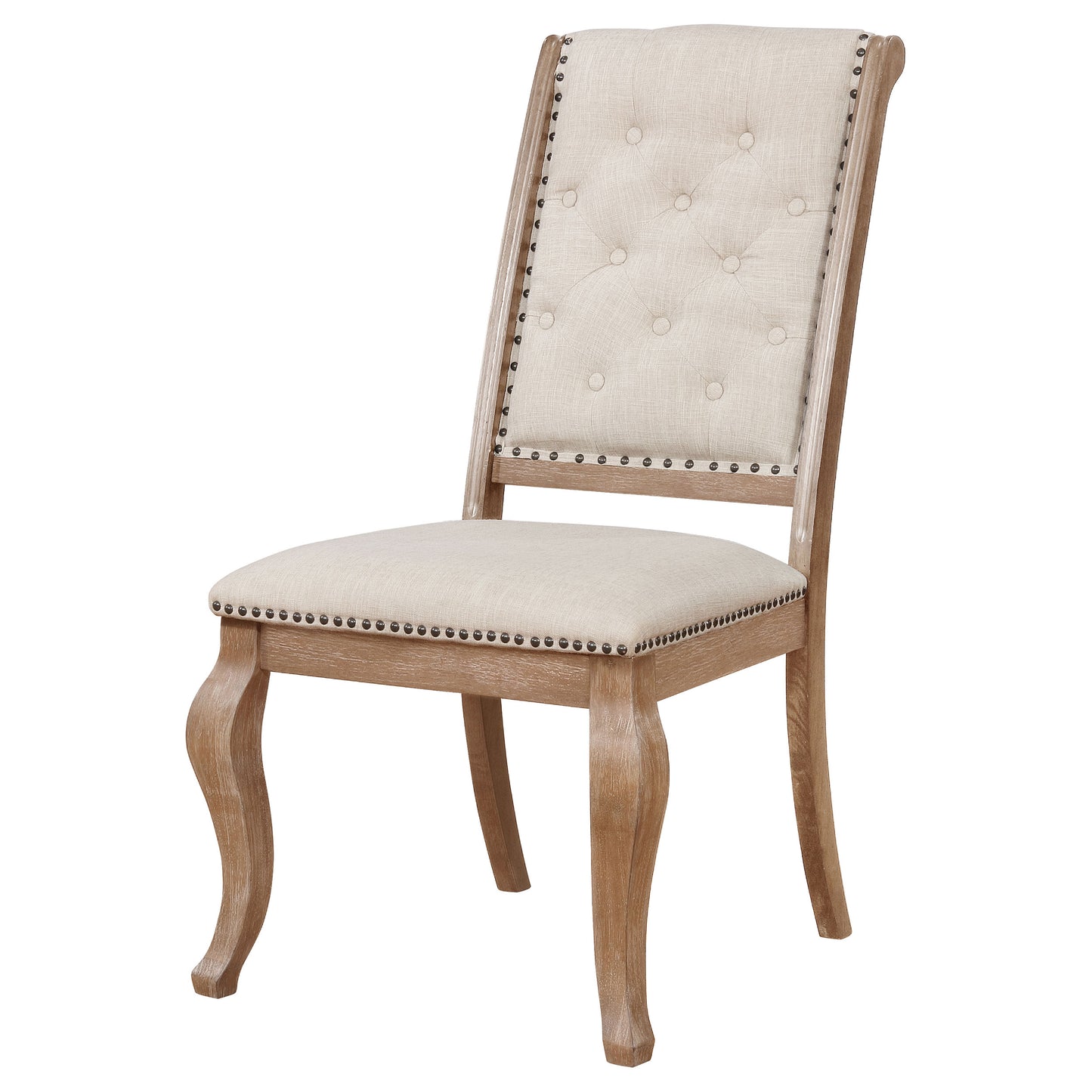 Brockway Upholstered Dining Chair Barley Brown (Set of 2)