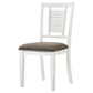 Appleton Wood Dining Side Chair Distressed White (Set of 2)