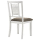 Appleton Wood Dining Side Chair Distressed White (Set of 2)