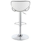 Edenton Upholstered Adjustable Bar Stool White (Set of 2)