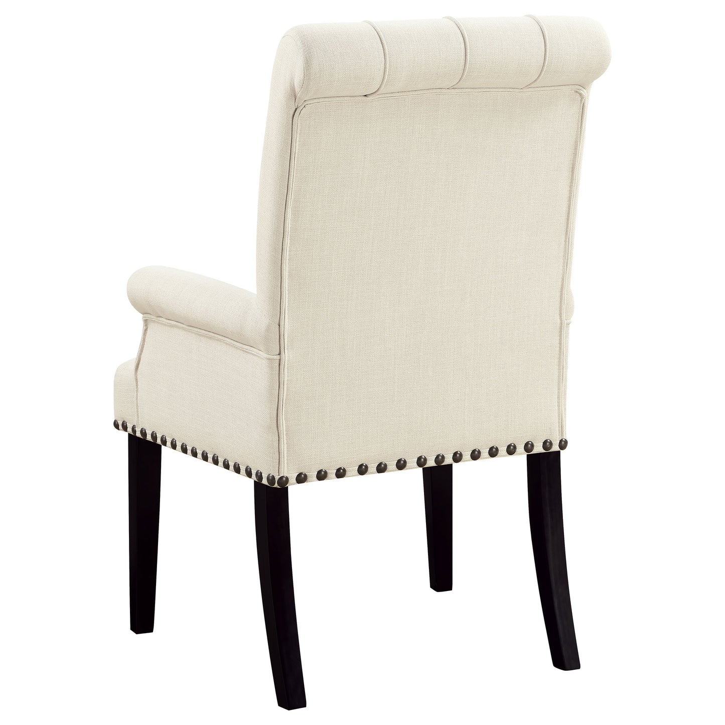 Alana Fabric Upholstered Dining Arm Chair Beige