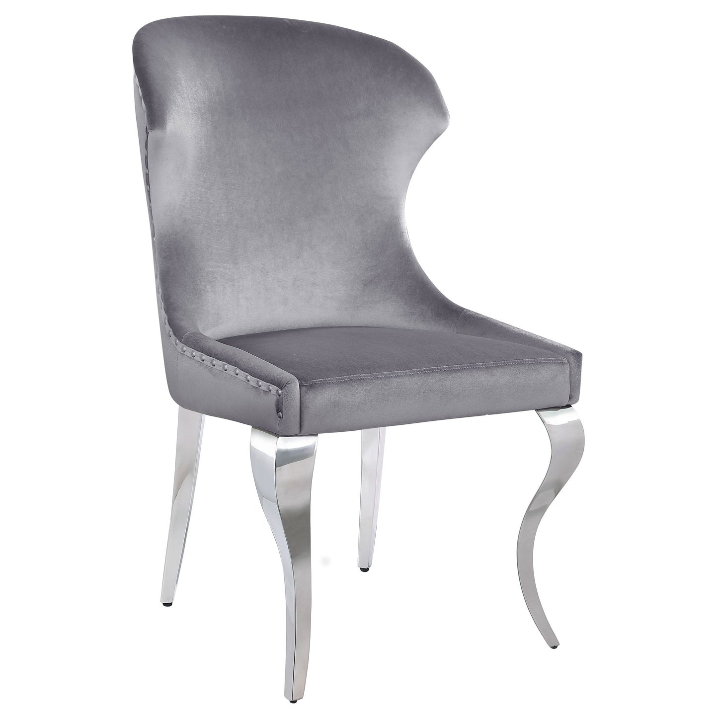 Cheyanne Upholstered Dining Side Chair Grey (Set of 2)