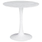 Arkell Round 30-inch Faux Marble Top Dining Table White