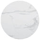 Arkell Round 30-inch Faux Marble Top Dining Table White