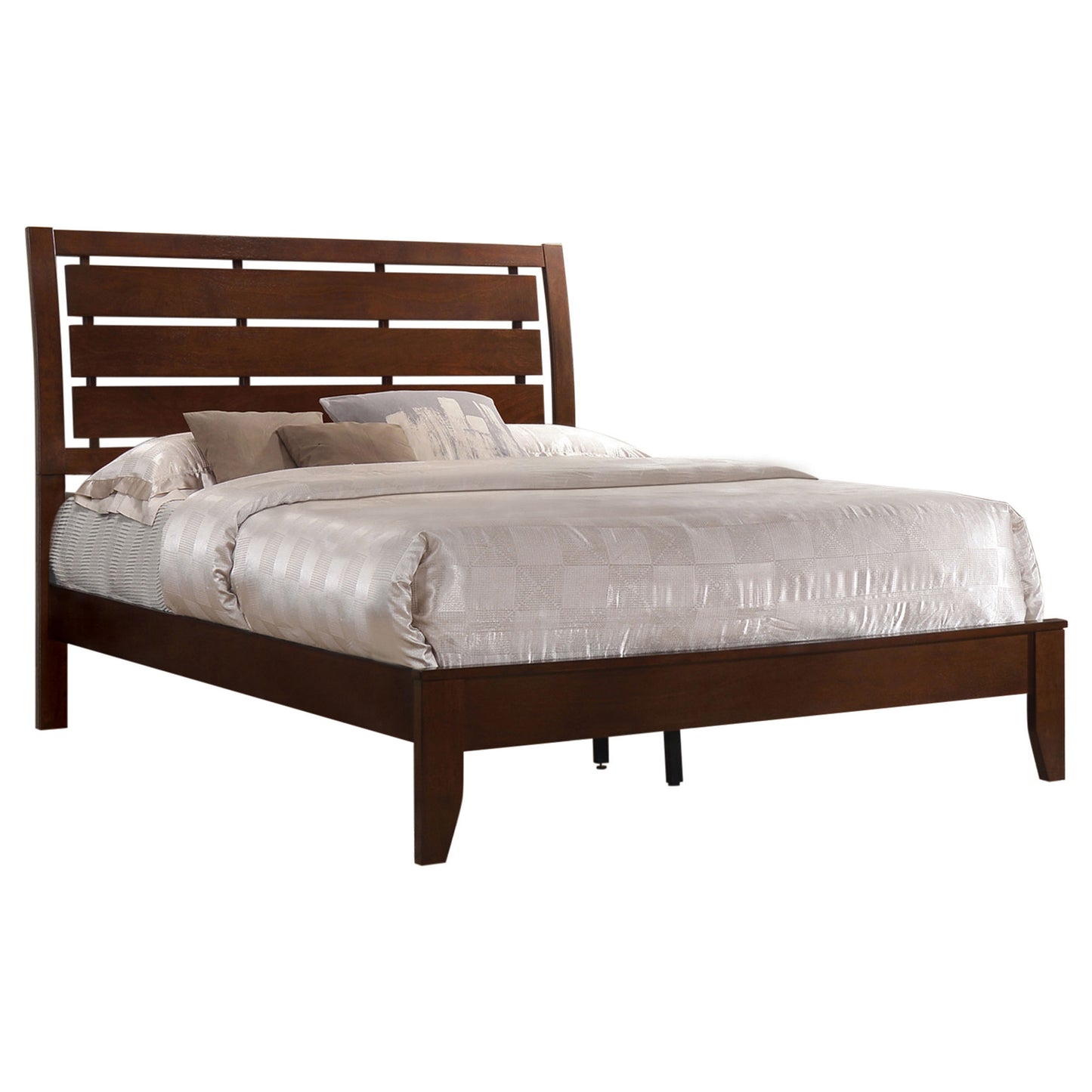 Serenity Wood Full Panel Bed Rich Merlot