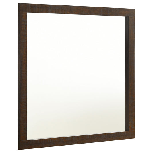 Edmonton Dresser Mirror Rustic Tobacco