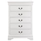 Louis Philippe 5-piece Full Bedroom Set White